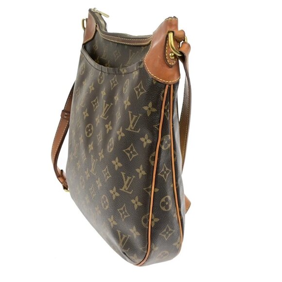 LOUIS VUITTON Odeon MM Shoulder Bag Monogram Leather Brown France M56389 65YG851 - Picture 2 of 16